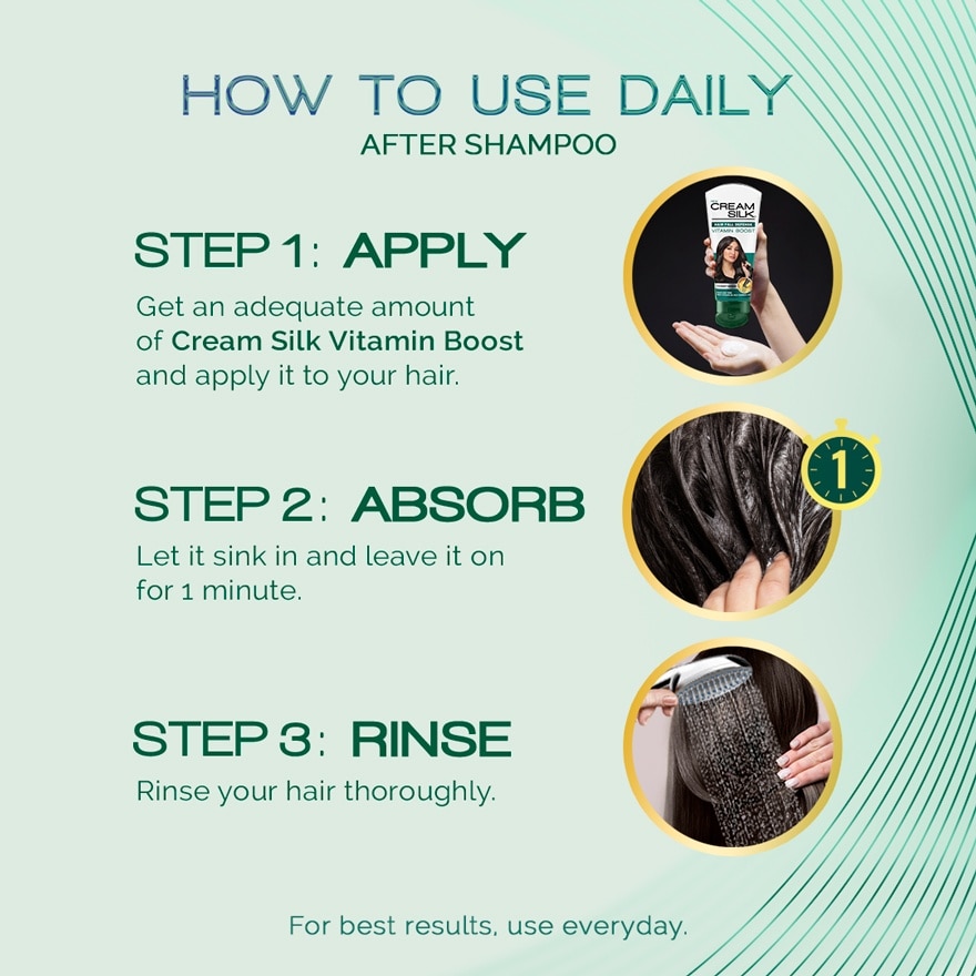 Cream Silk Ultimate Reborn Hairfall Defense Conditioner 350ml