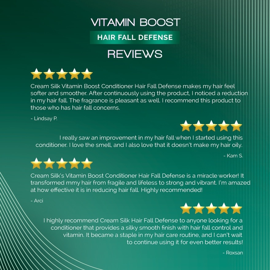 Cream Silk Ultimate Reborn Hairfall Defense Conditioner 350ml