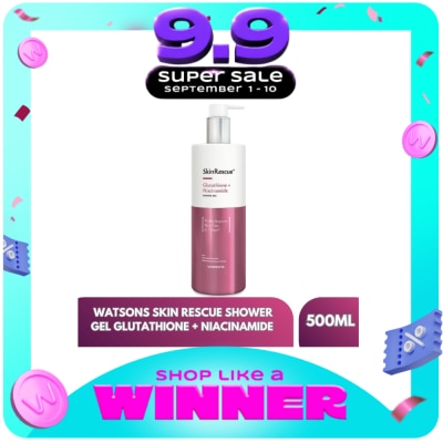 WATSONS - WATSONS Skin Rescue Shower Gel Glutathione + Niacinamide 500ml image