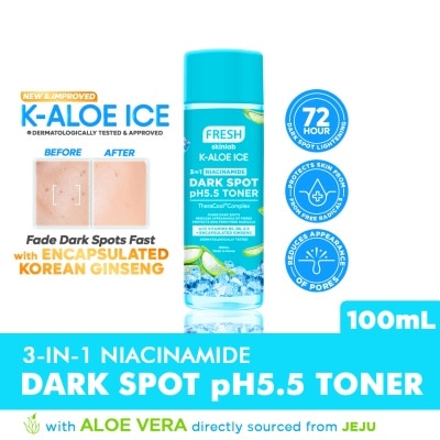 FRESH FRESH Skinlab K-Aloe Ice 3 in 1 Niacinamide Dark Spot Ph 5.5 Toner 100ml