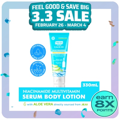 FRESH FRESH Skinlab K-Aloe Ice Niacinamide Multivitamin Serum Body Lotion 330ml