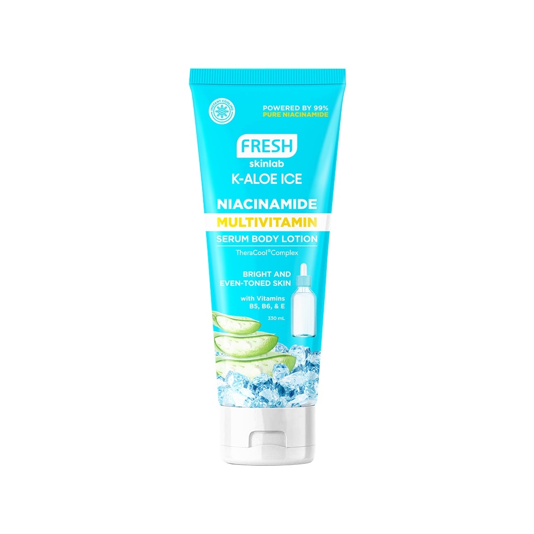 FRESH Skinlab K-Aloe Ice Niacinamide Multivitamin Serum Body Lotion 330ml