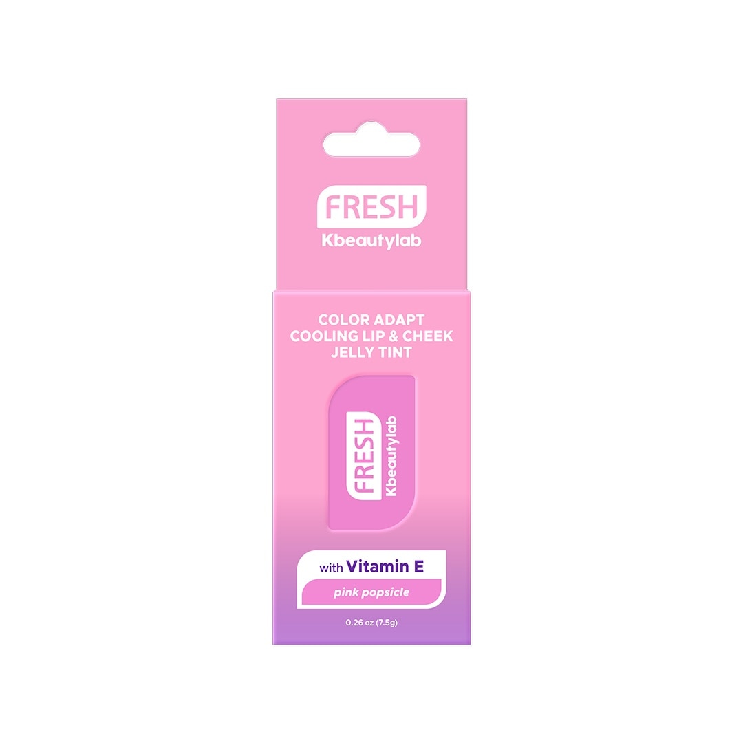 FRESH Kbeautylab Color Adapt Cooling Lip & Cheek Jelly Tint Pink Popsicle 7.5g