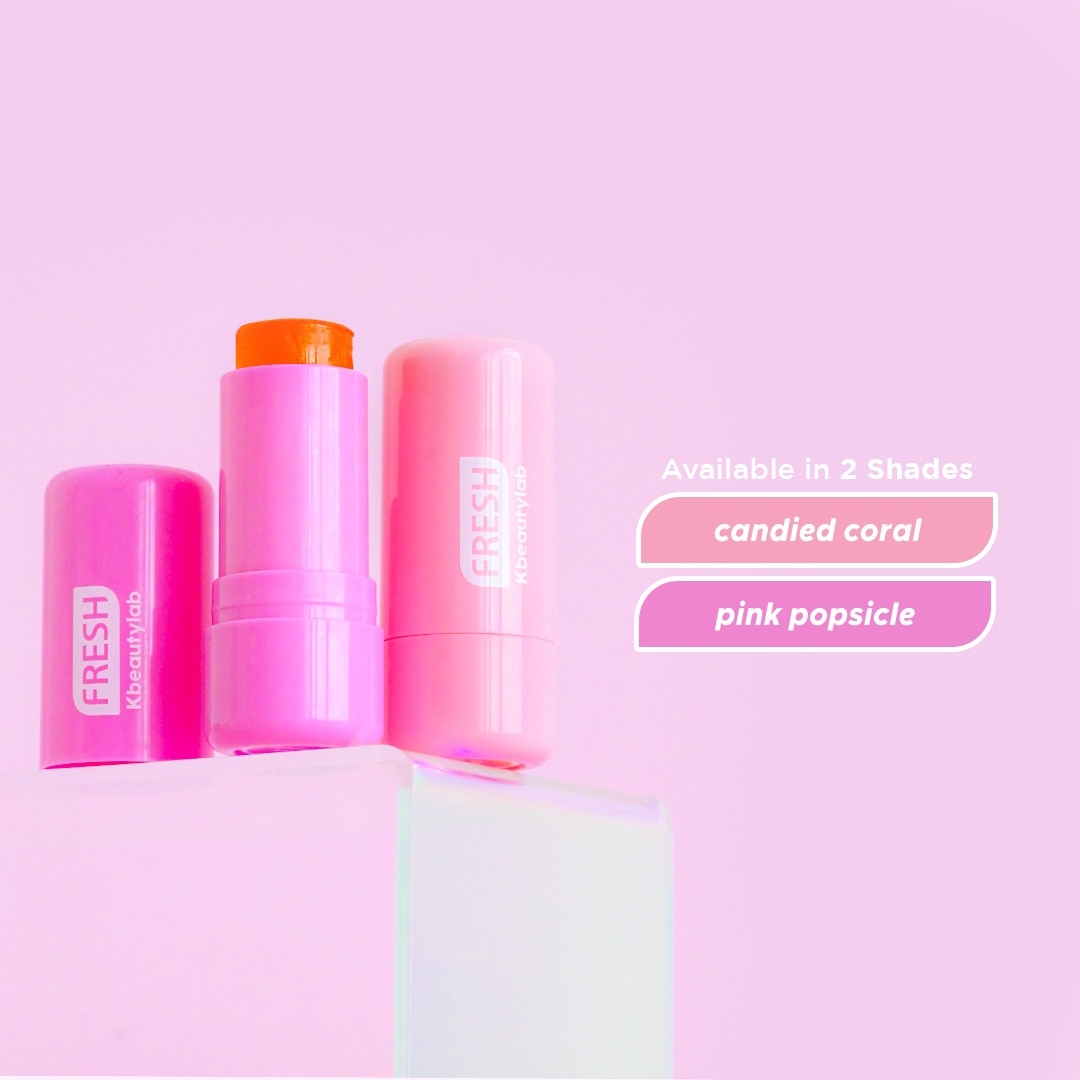 FRESH Kbeautylab Color Adapt Cooling Lip & Cheek Jelly Tint Pink Popsicle 7.5g