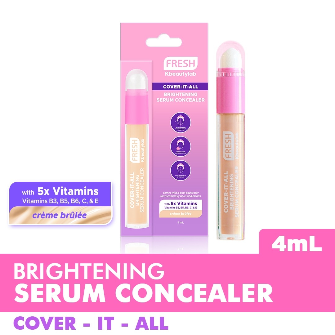 FRESH Kbeautylab Cover-It-All Brightening Serum Concealer Creme Brulee 4mL