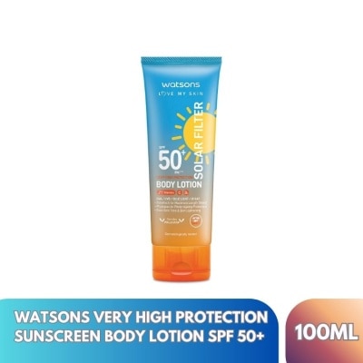WATSONS - WATSONS Very High Protection Sunscreen Body Lotion SPF 50+ 100ml image