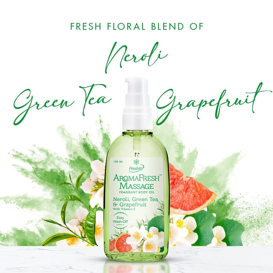 FRESHKO Aromafresh Massage Neroli, Green Tea, & Grapefruit 100ml
