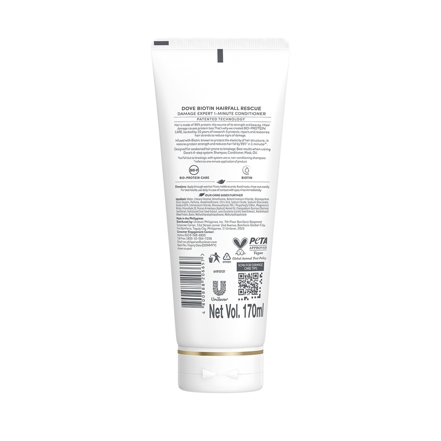 DOVE Biotin Hairfall Rescue 1 Minute Conditioner 150mL