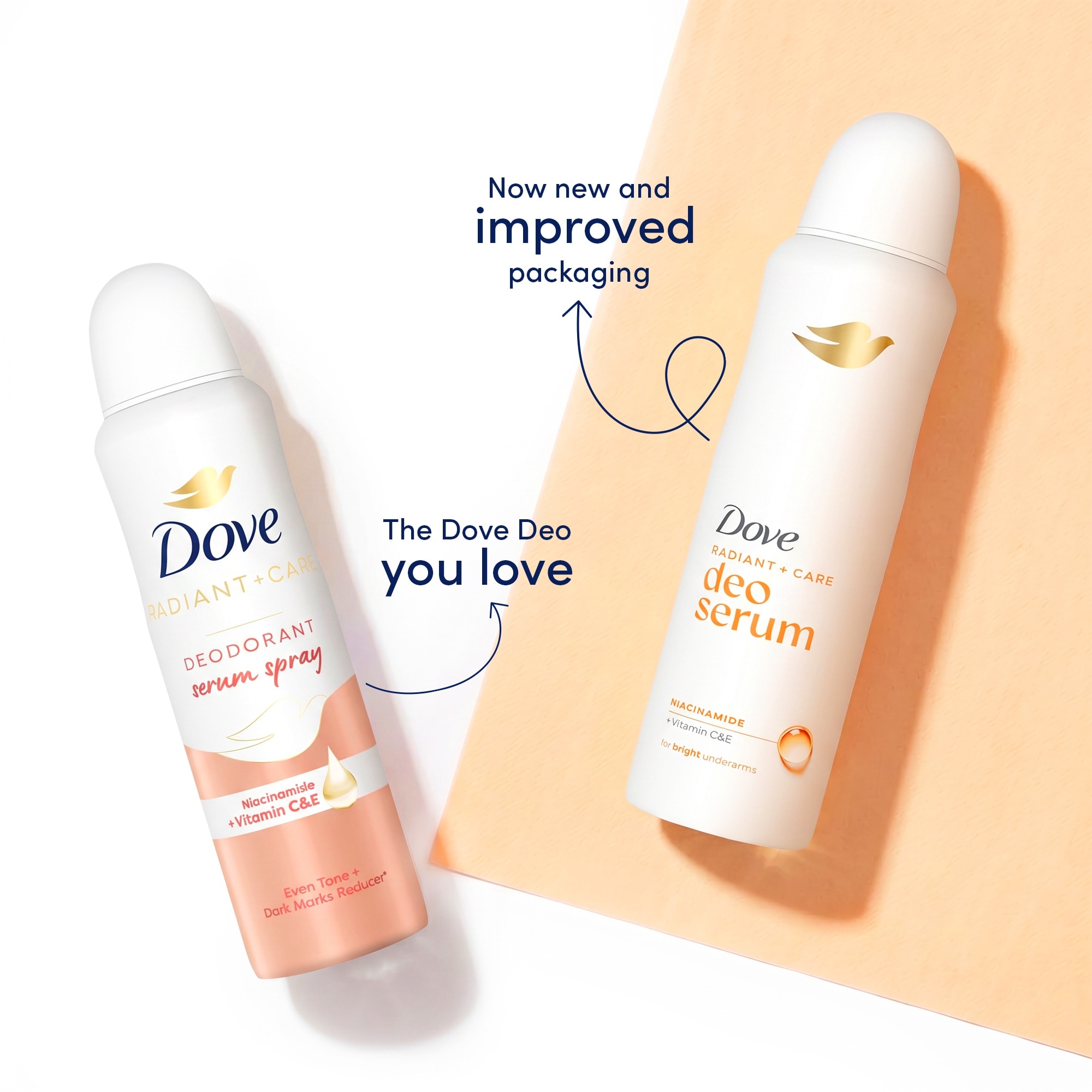 DOVE Radiant + Care Deodorant Serum Spray 135ml image