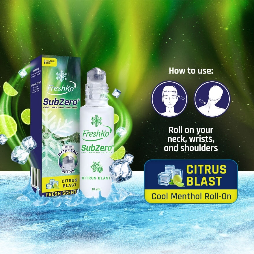 SubZero Citrus Blast Cool Menthol Roll-On 10 ML
