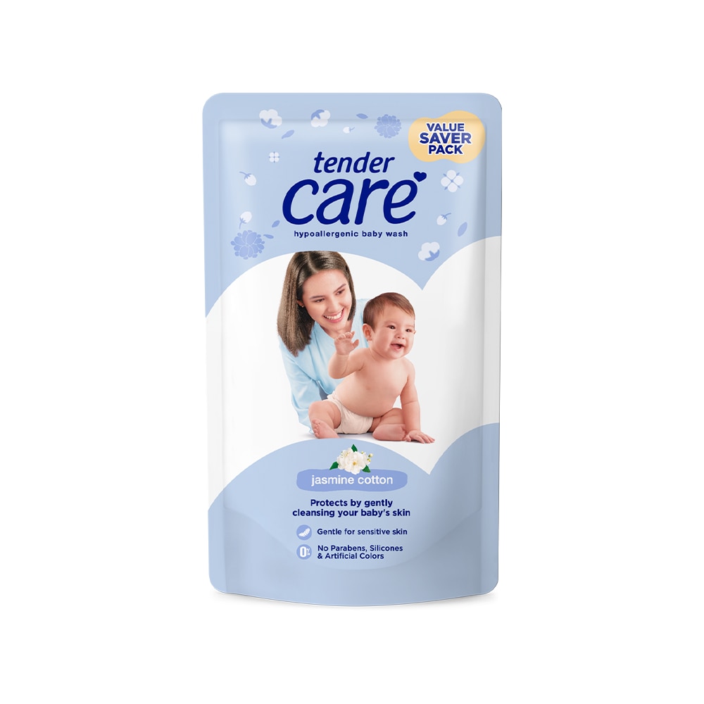 Tender Care Jasmine Cotton Baby Wash 600mL Doy