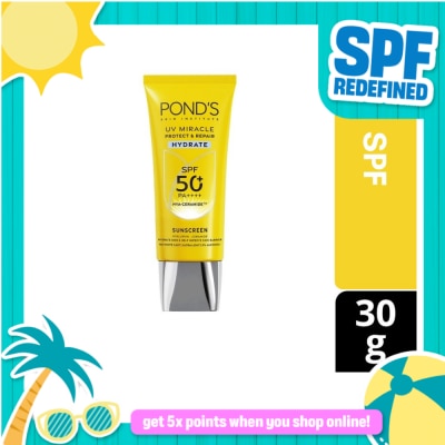 PONDS - PONDS UV Miracle Hydrate Sunscreen SPF 50 PA++++ 30g