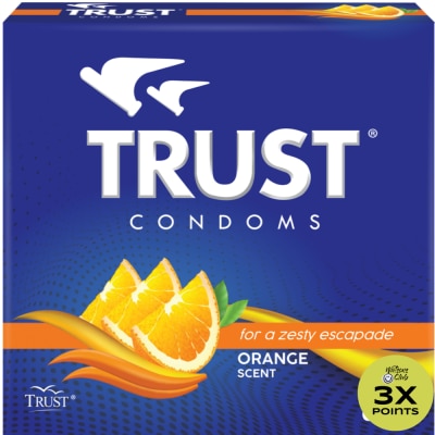 TRUST Classic Condom Orange Scent 3 Pieces