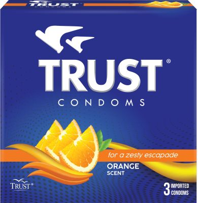 TRUST Classic Condom Orange Scent 3 Pieces
