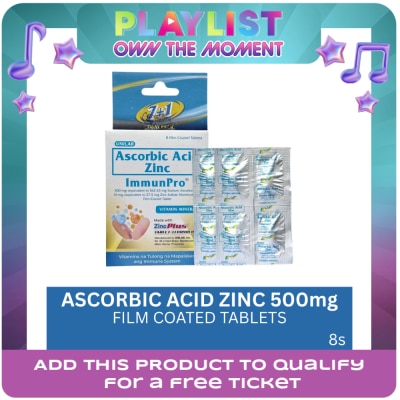 IMMUNPRO - IMMUNPRO Sodium Ascorbate Zinc Film Coated Tablets 500mg 7+1 Pack