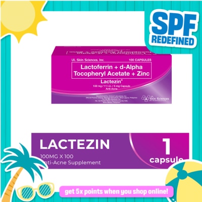 LACTEZIN - LACTEZIN 100mg/11 IU/5mg Anti-Acne Sold Per Piece