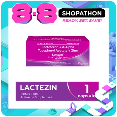 LACTEZIN - LACTEZIN 100mg/11 IU/5mg Anti-Acne Sold Per Piece image