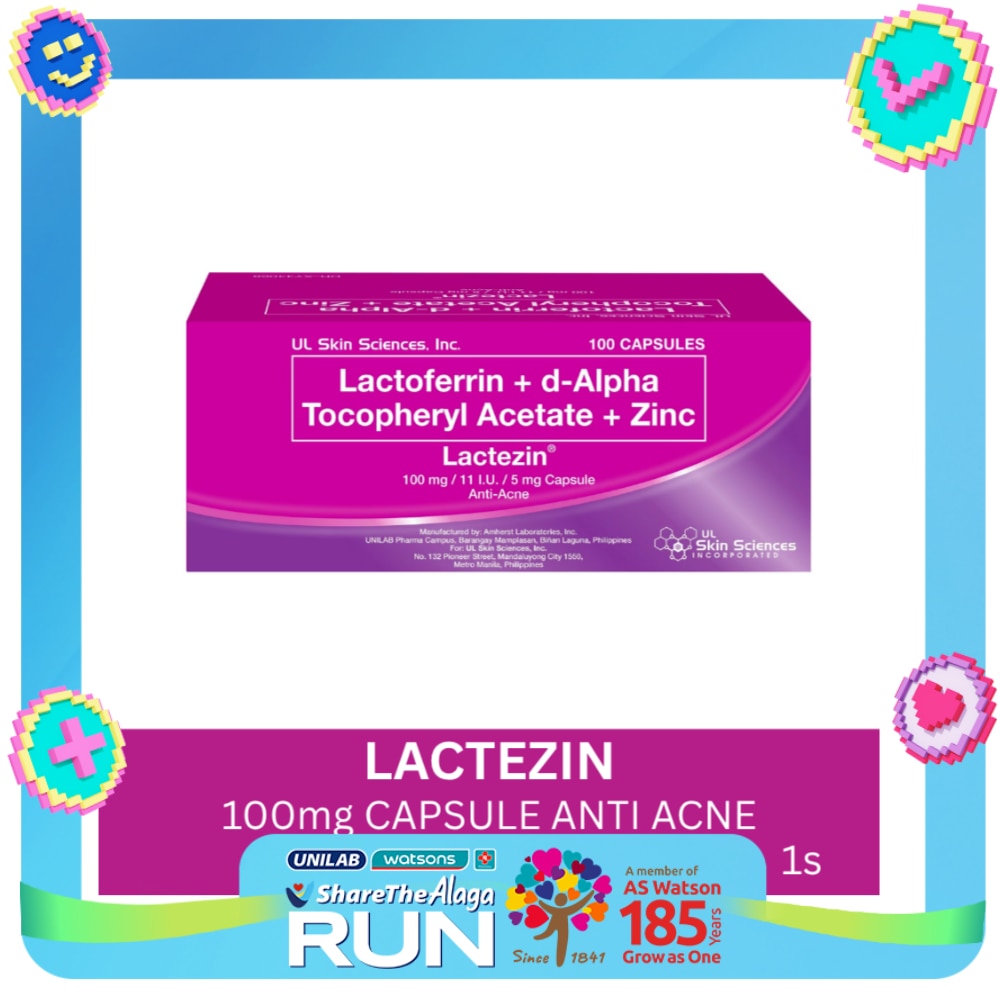 LACTEZIN 100mg/11 IU/5mg Anti-Acne Sold Per Piece