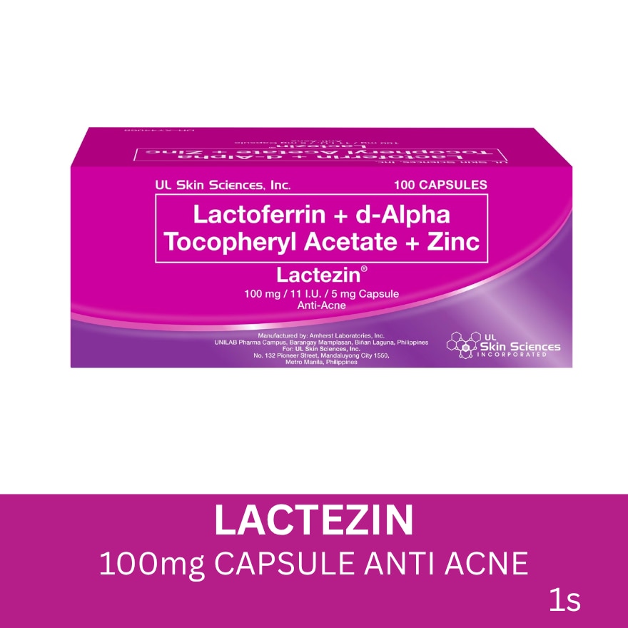 LACTEZIN 100mg/11 IU/5mg Anti-Acne Sold Per Piece