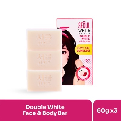 SEOUL WHITE Korea 3x60g Double White Soap