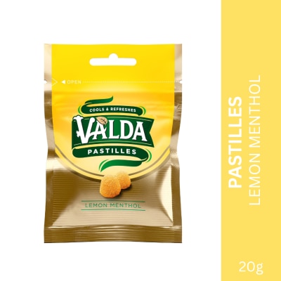 VALDA Pastilles Lemon 20g Zip Pouch
