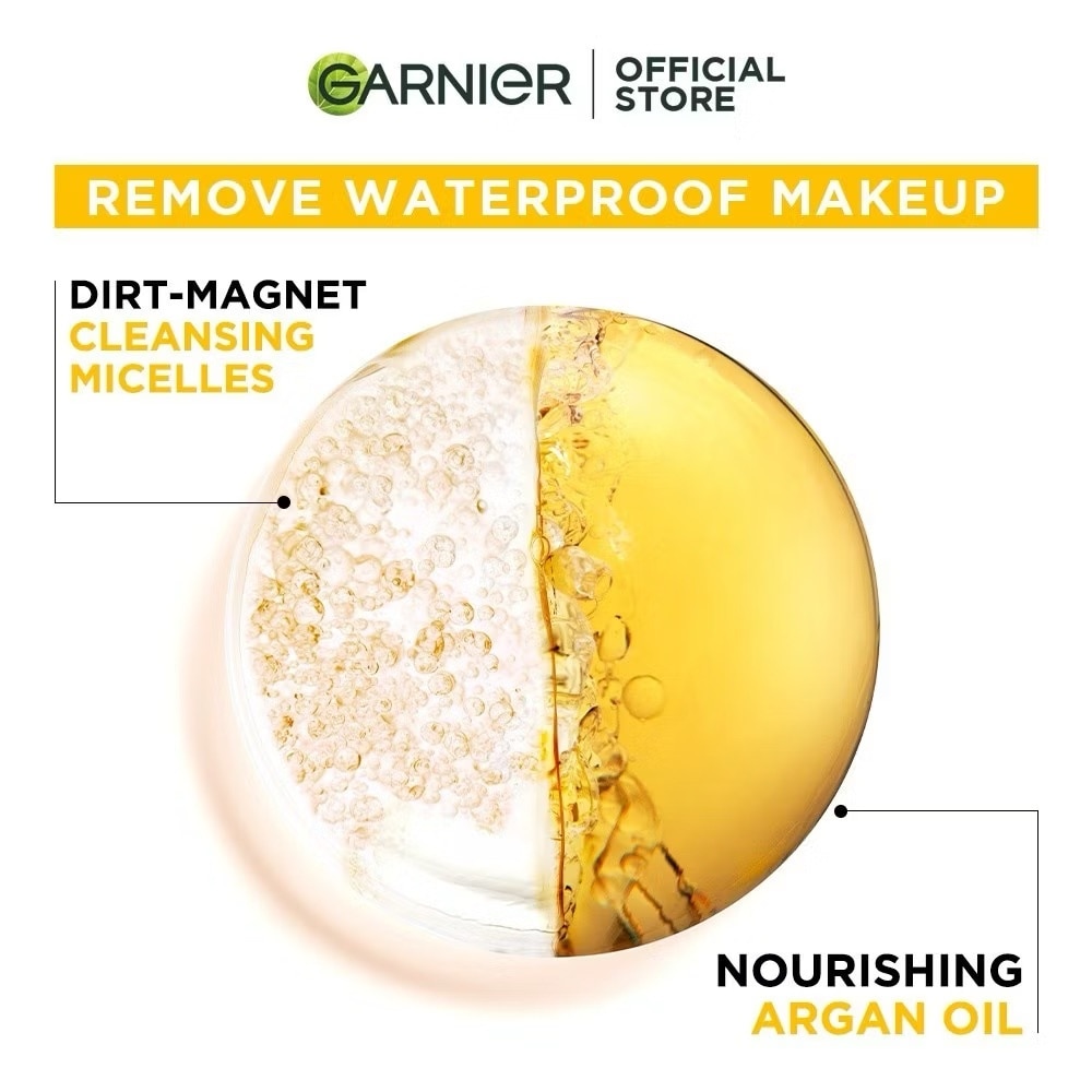 GARNIER Micellar Water with Argan Oil for Waterproof Makeup 125ml image