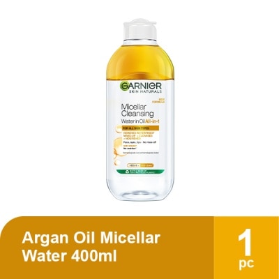 GARNIER - GARNIER Micellar Water with Argan Oil for Waterproof Makeup 400ml image