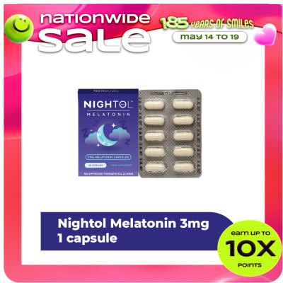 NIGHTOL - NIGHTOL Nightol Food Supplement 3mg Sold Per Piece
