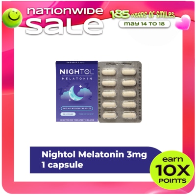 NIGHTOL - NIGHTOL Nightol Food Supplement 3mg Sold Per Piece