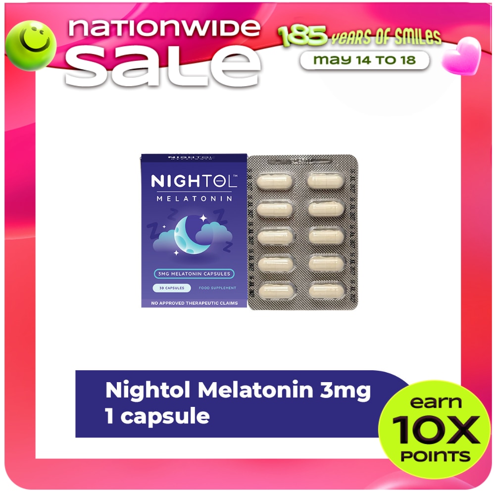 NIGHTOL Nightol Food Supplement 3mg Sold Per Piece