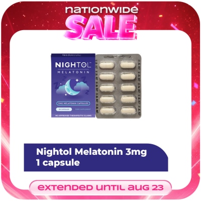 NIGHTOL - NIGHTOL Nightol Food Supplement 3mg Sold Per Piece image