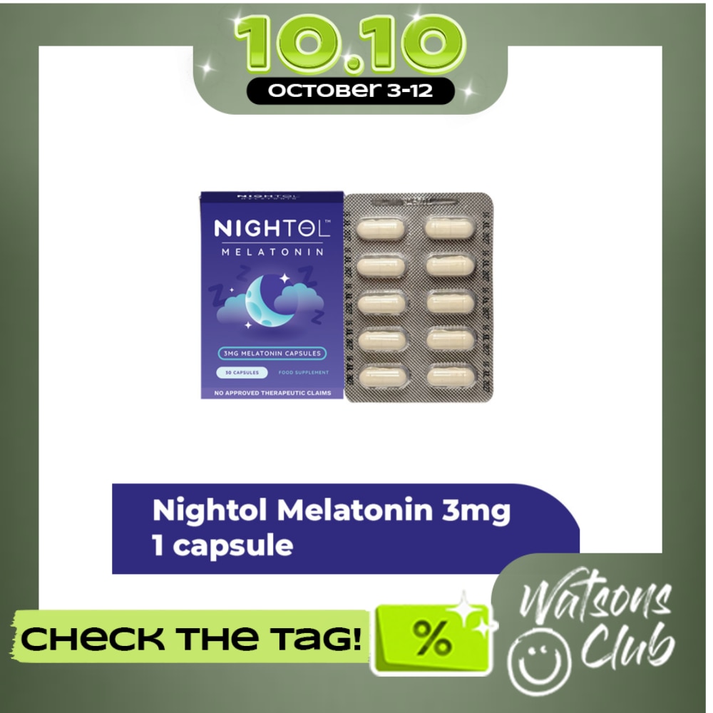 NIGHTOL Nightol Food Supplement 3mg Sold Per Piece image