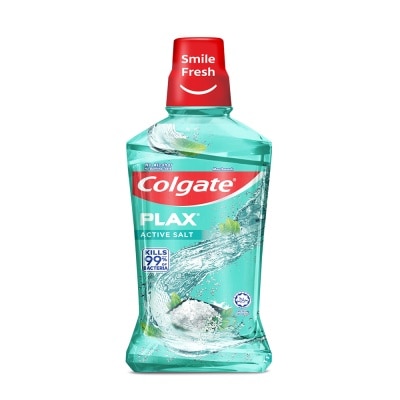 COLGATE Plax Antibacterial Mouthwash Active Salt Mild Flavor 500mL