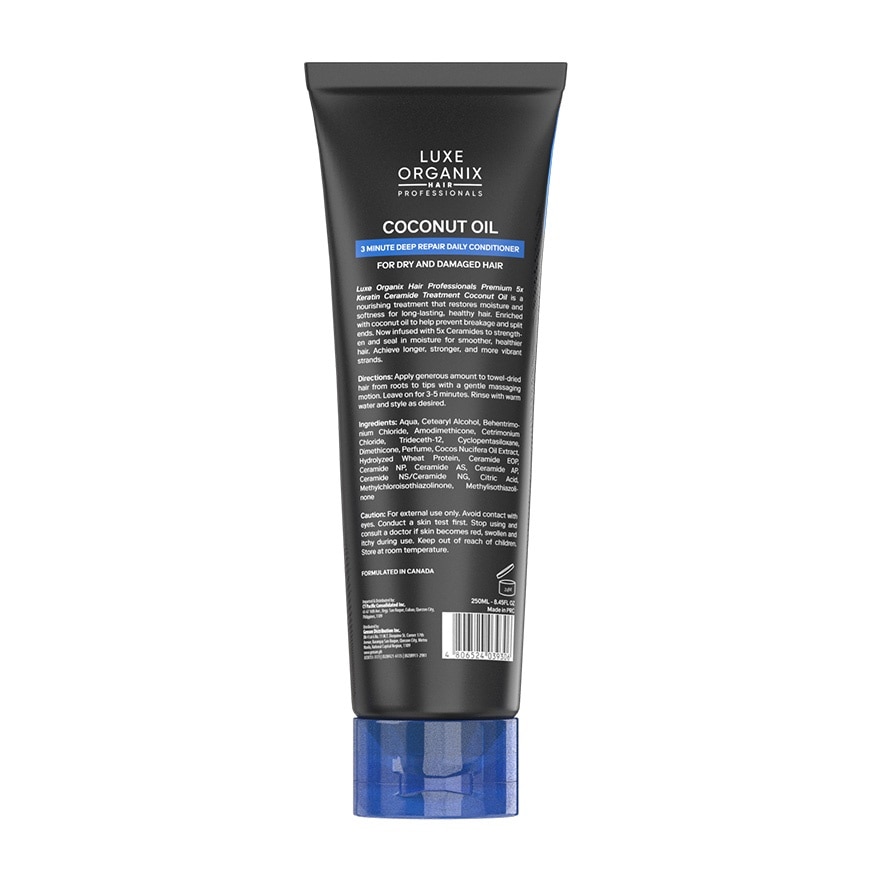 Luxe Organix Keratin Treatment Virgin Coconut Oil 250ml