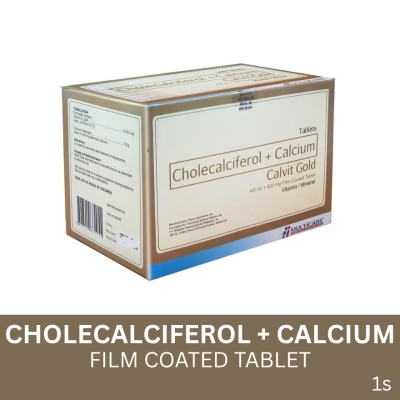 CALVIT GOLD Cholecalciferol + Calcium 1 Film Coated Tablet