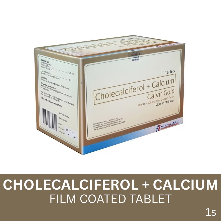 Cholecalciferol + Calcium 1 Film Coated Tablet