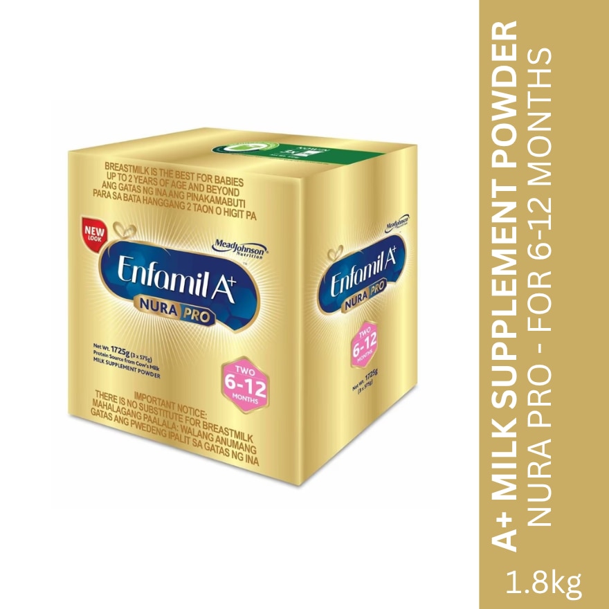A+ NuraPRO Two Milk Formula Powder for 6-12 Months 1.8kg