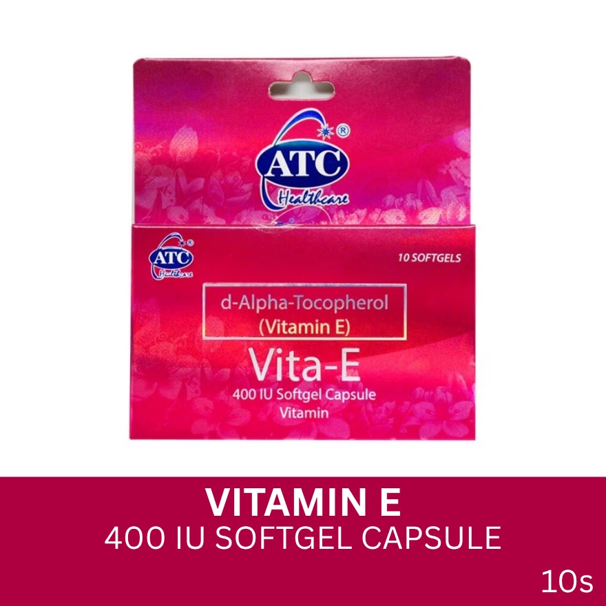 D-Alpha Tocopherol 400IU 10 Softgel Capsules