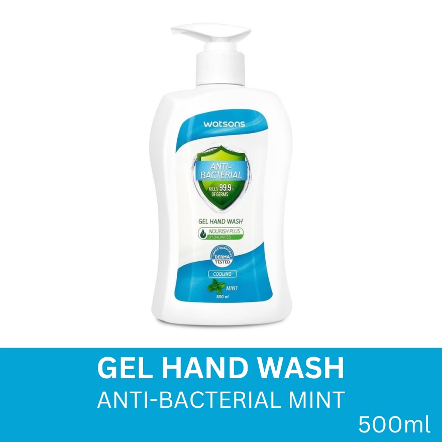 Anti-Bacterial Gel Hand Wash Mint 500ml