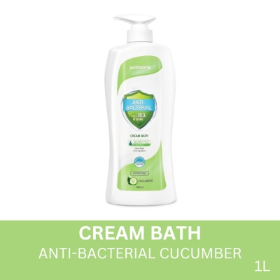 WATSONS Anti-Bacterial Cream Bath Cucumber Scent 1L