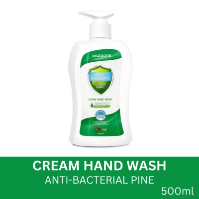 WATSONS Anti-Bacterial Cream Hand Wash Pine Scent 500ml