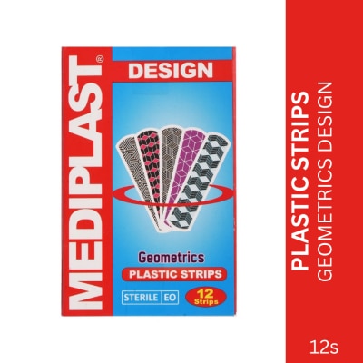 MEDIPLAST Plastic Strips Geometrics Design 12s