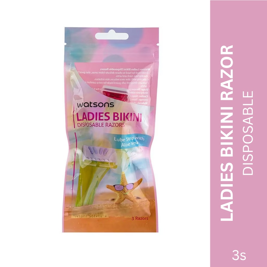 Ladies Bikini Disposable Razors 3 Pieces