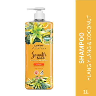 WATSONS Smooth And Sleek Shampoo Ylang Ylang & Coconut 1L