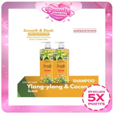 WATSONS - Smooth And Sleek Shampoo Ylang Ylang & Coconut 1L