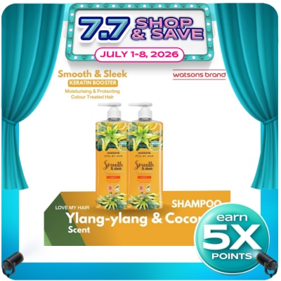 WATSONS - Smooth And Sleek Shampoo Ylang Ylang & Coconut 1L