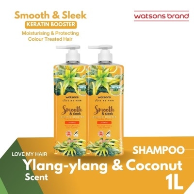 WATSONS Smooth And Sleek Shampoo Ylang Ylang & Coconut 1L
