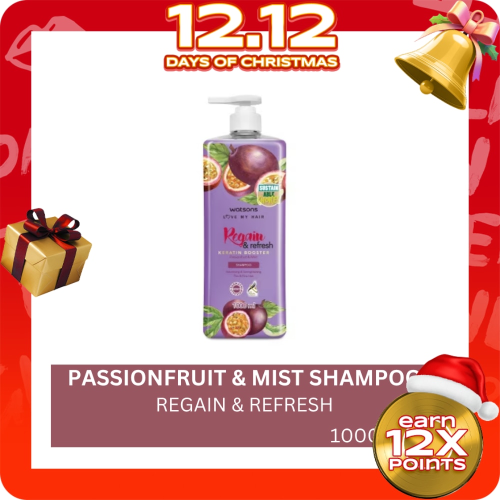 Regain And Refresh Shampoo Passionfruit And Mint 1L