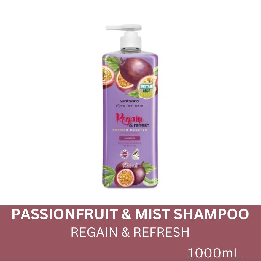 Regain And Refresh Shampoo Passionfruit And Mint 1L