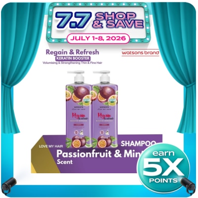 WATSONS - Regain And Refresh Shampoo Passionfruit And Mint 1L